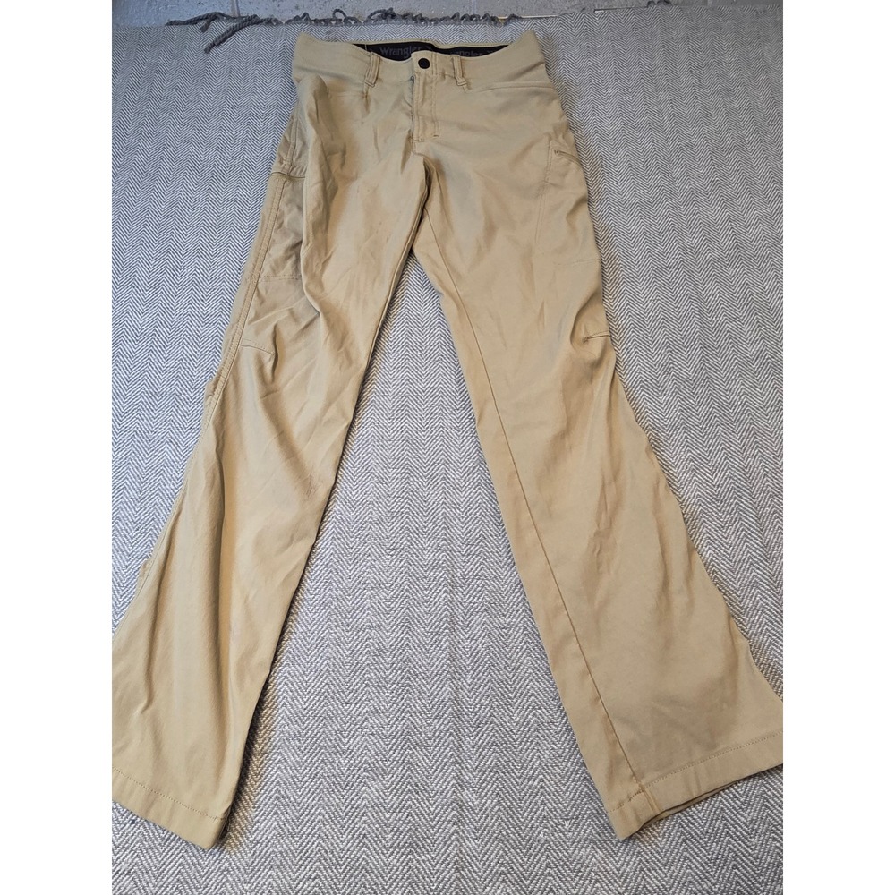 Wrangler Hiking Pants Men's 30x32 Beige Stretch Regular Fit Performance Outdoor